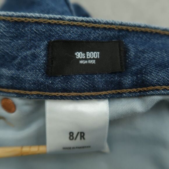 Express Jeans Women's Size 8R Blue High-Rise 90's Bootcut Denim 32" Inseam NWT - Picture 9 of 16